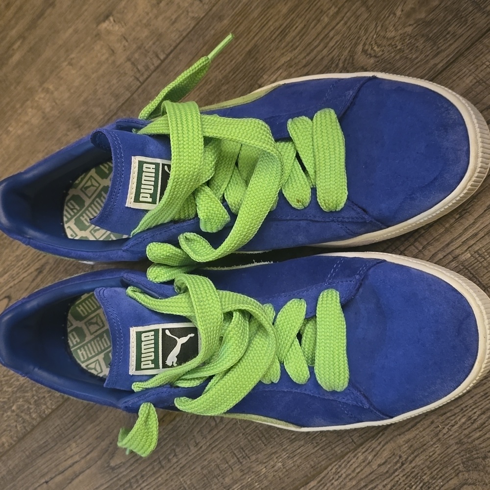 Puma's Blue And Green Size 13‎